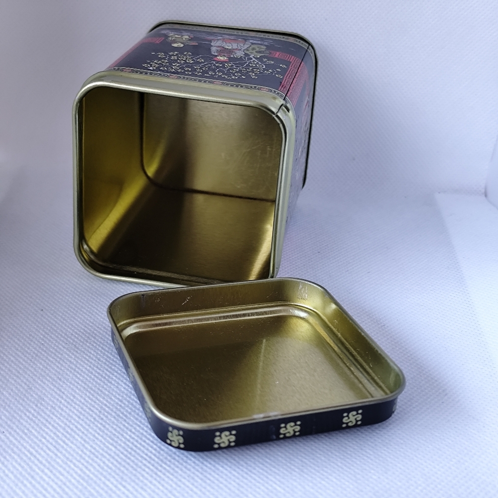 3/$25💙Vintage Asian Tea Tin Container 1970s Metal Storage - Picture 7 of 7